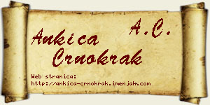 Ankica Crnokrak vizit kartica